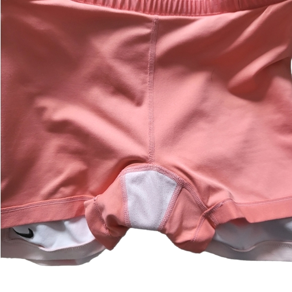 Nike Skirt Dri-Fit Flat Panel Boarder Peach Tennis / Golf - Picture 8 of 11